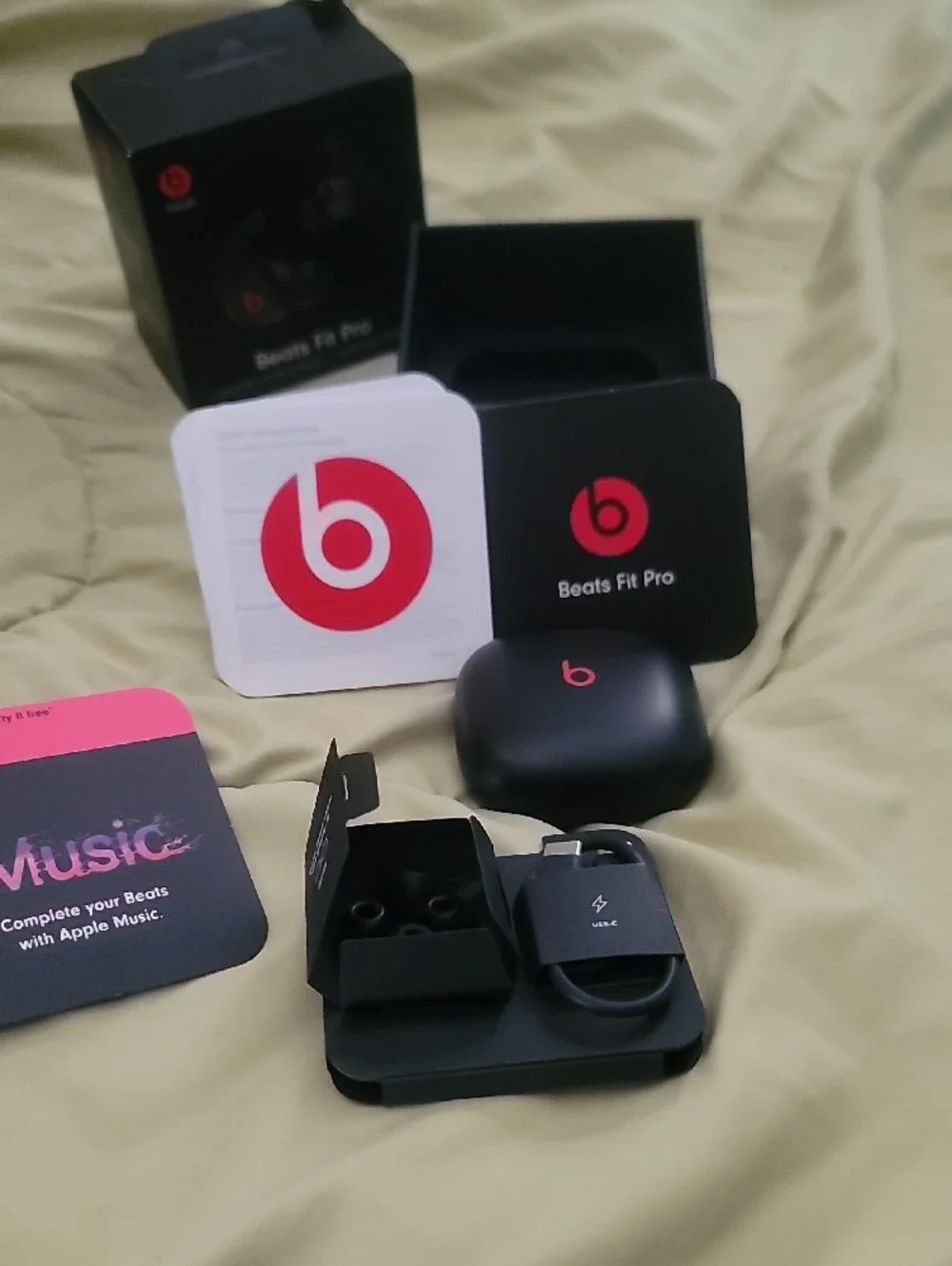 Beats Fit Pro Wireless Earbuds - Black with Red Accents